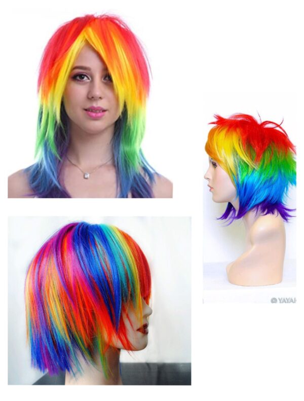 Funny Holi hair Colourfull mix design