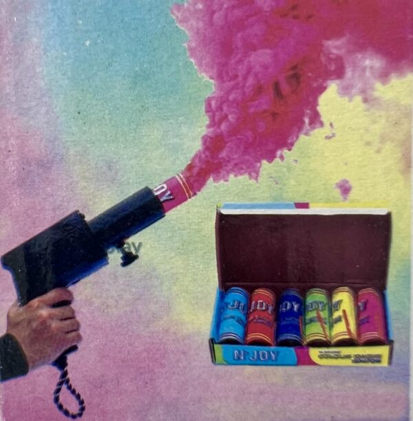 Holi colour full Pyro Artificial gun with 6 Holi Pyro ( 1 Holi Gun + 6 Pyro )